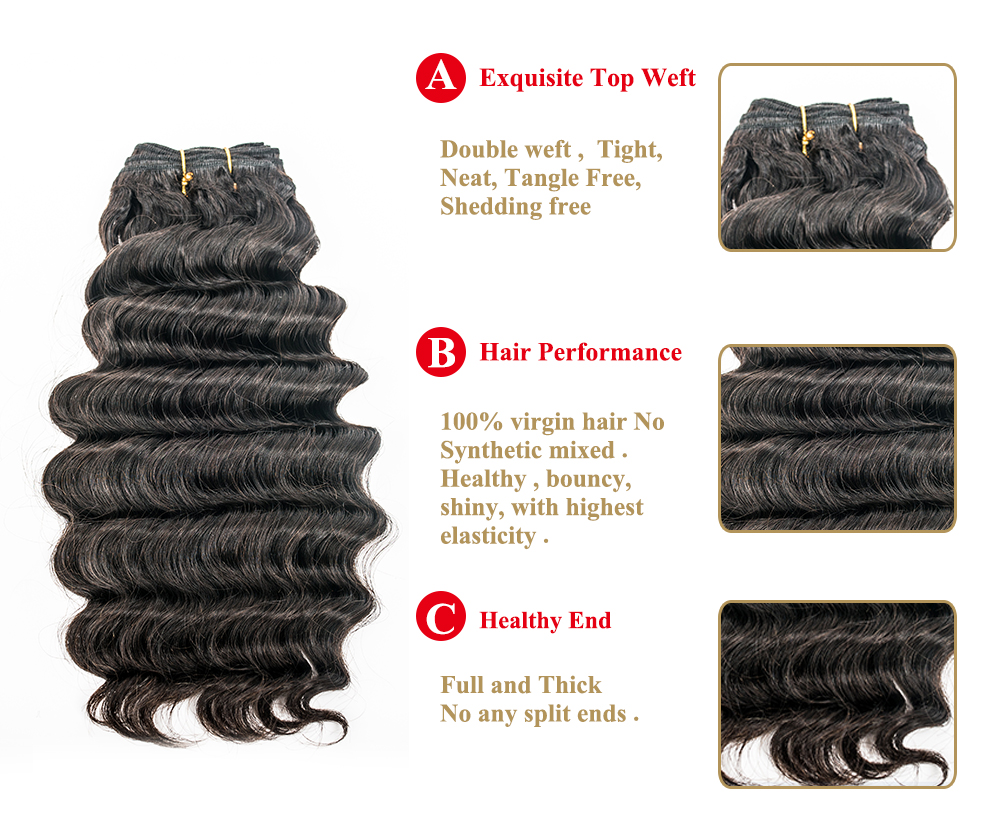  Double weft high quality  100% remy hair extensions YL119 
